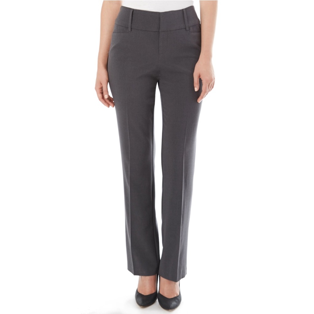 Charcoal grey Apt.9 Magic Waist full length dress pants
